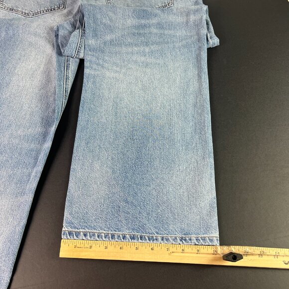 American Eagle Jeans Women's 38x32* High Rise Baggy Dad Light Blue Denim Tag 18R - Picture 11 of 16